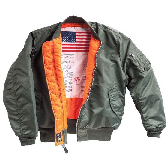 MA-1 Flight Jacket with Blood Chit